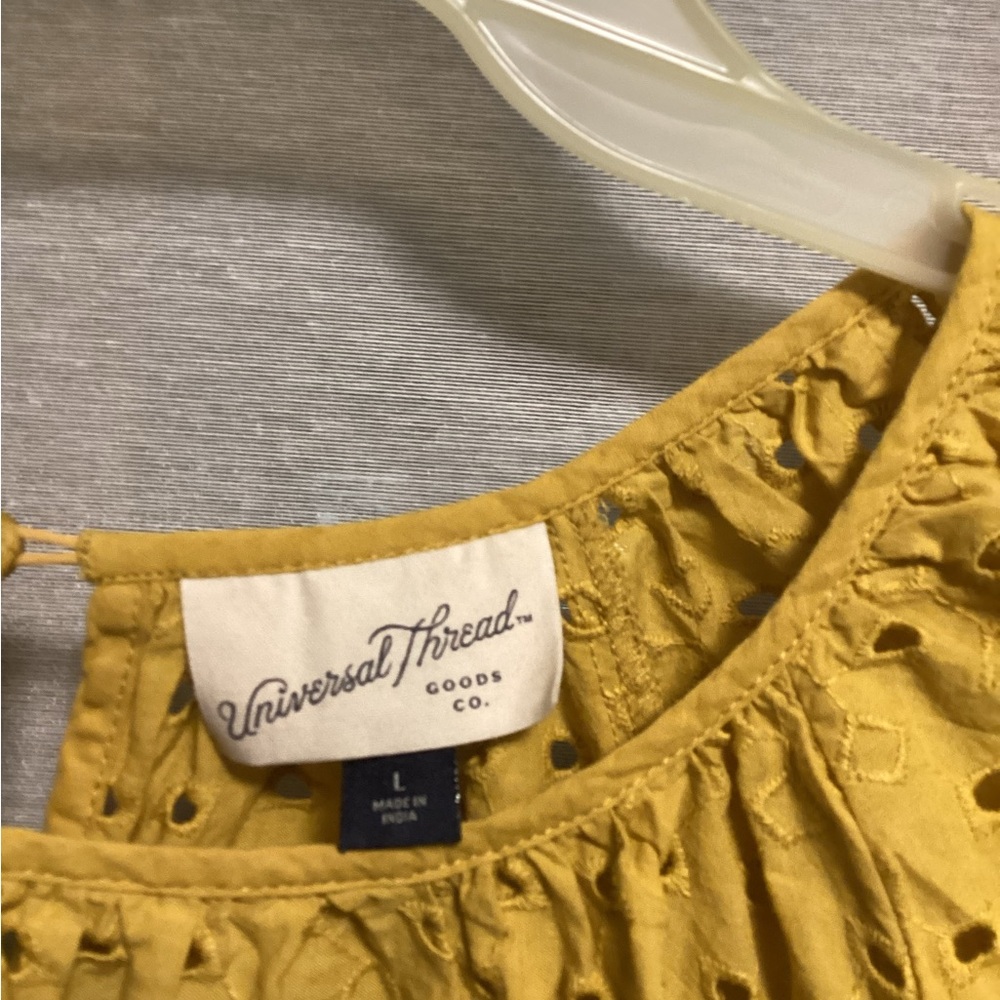Universal Thread Mustard Yellow Top